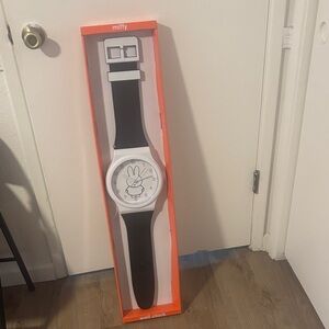 Miffy Wall Clock with Black and White Design